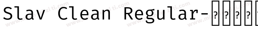 Slav Clean Regular字体转换